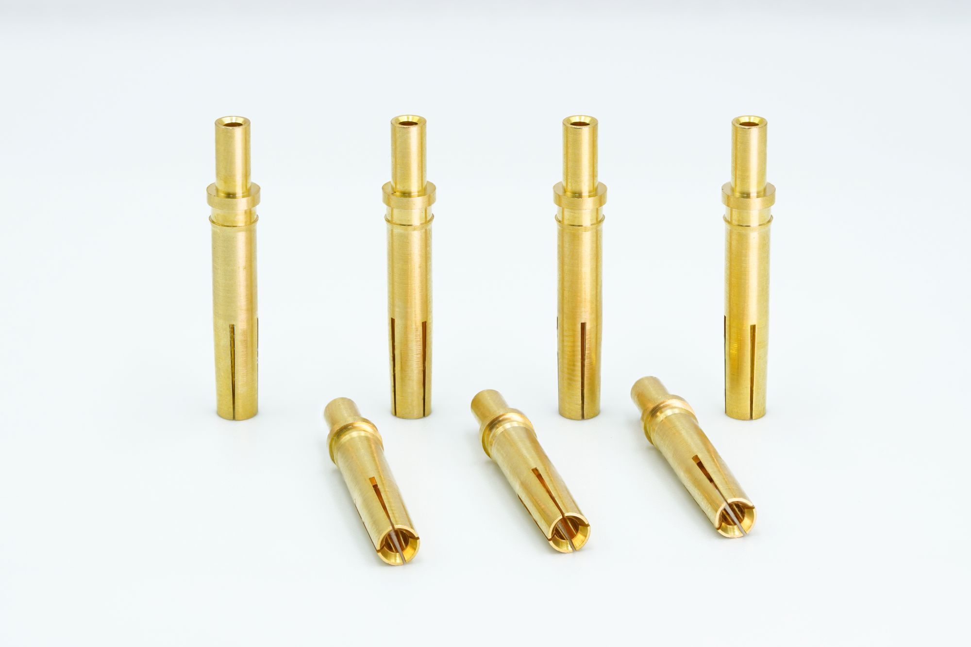 Female Connector Contact Socket produced with Swiss CNC & CAM machining by AVF Decolletage.