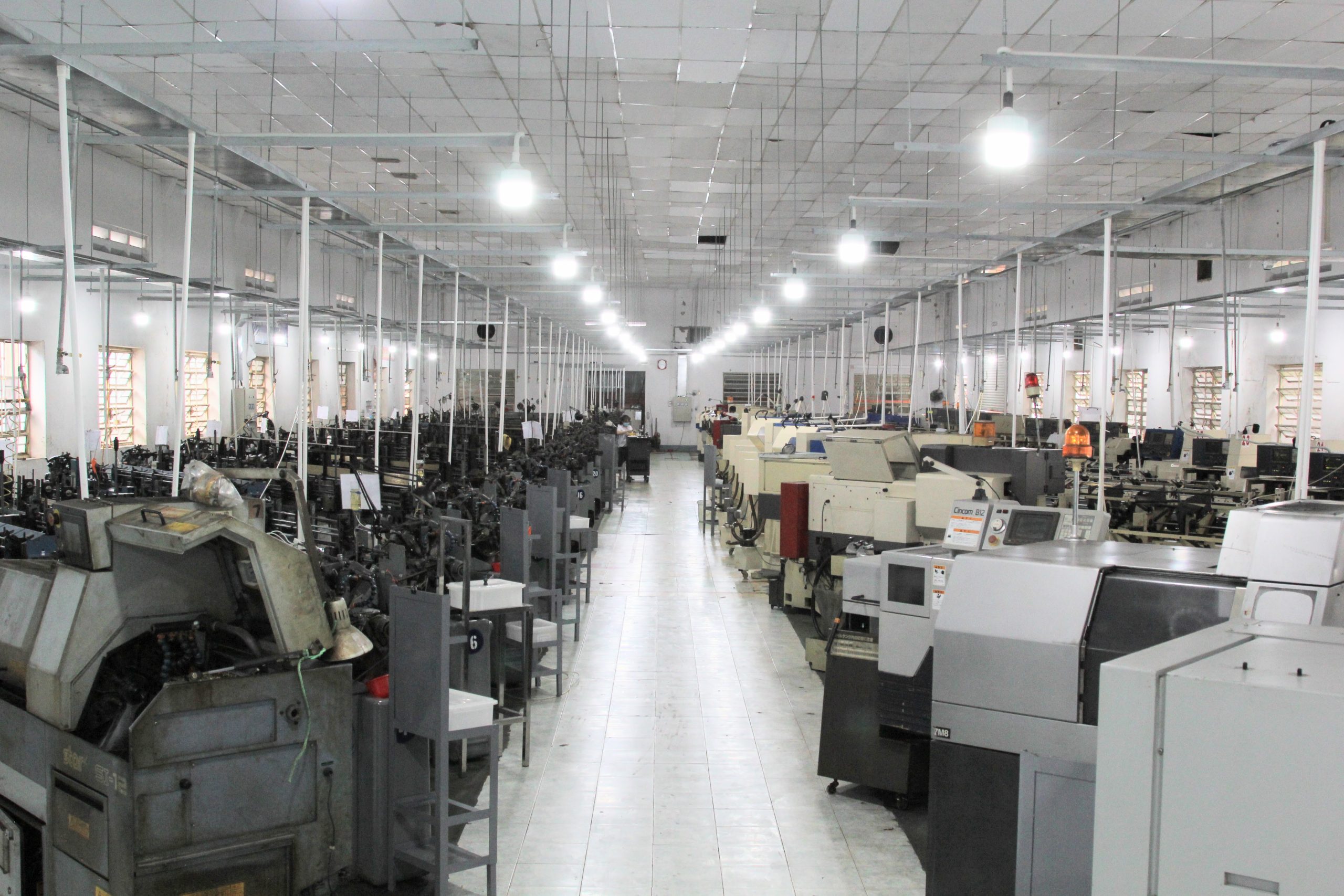 Swiss CNC and CAM machines operating at AVF Decolletage factory