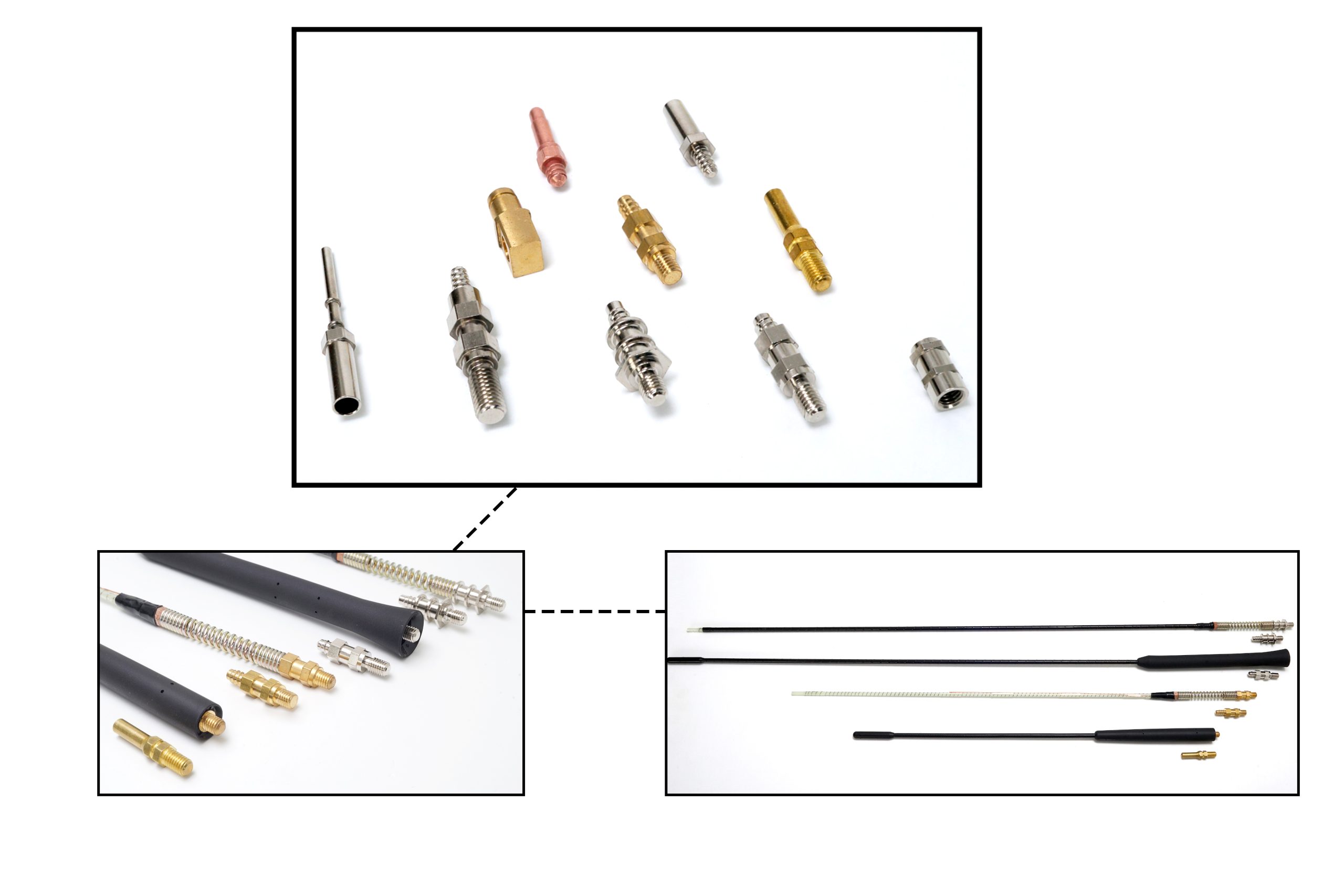 Motorcycle and automobile parts manufactured with Swiss CNC & CAM machining by AVF Decolletage.