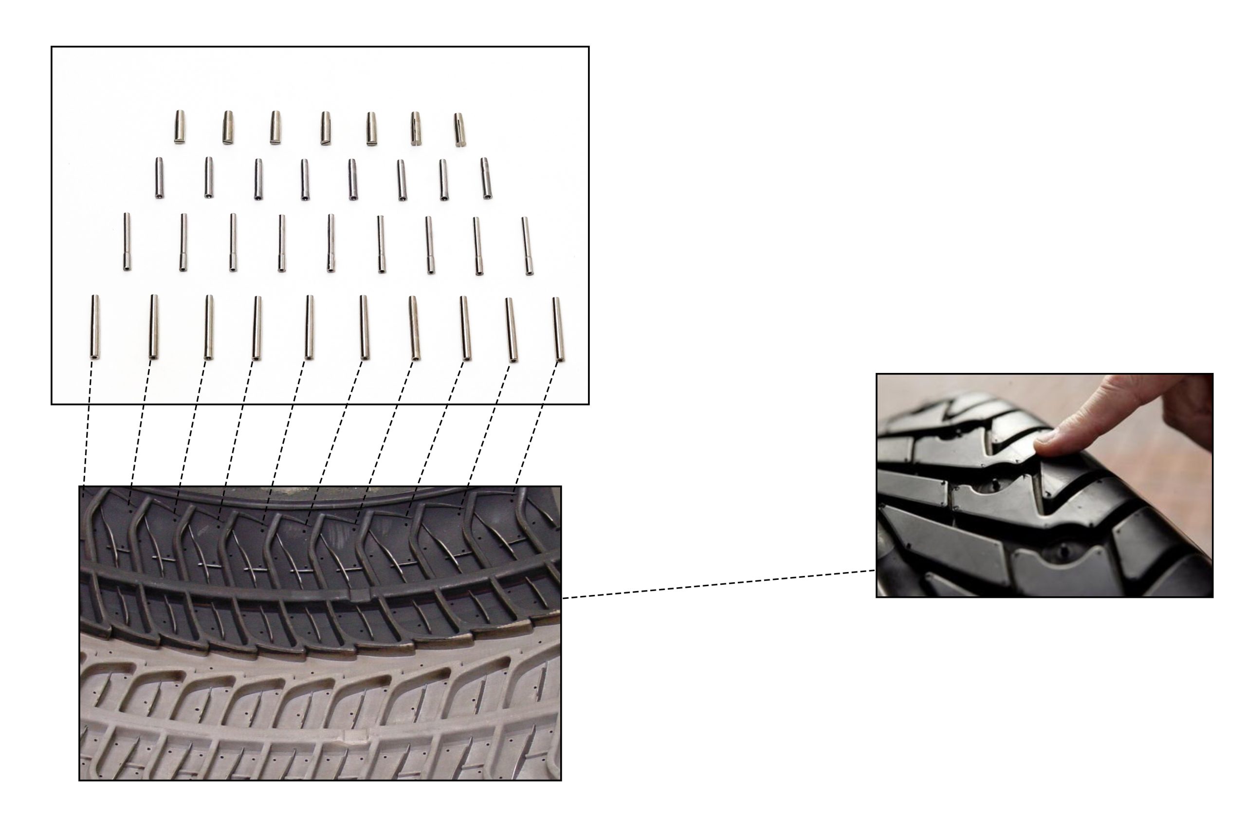 Mini vent plug for air ventilation in tire mold manufacturing, ensuring defect-free vulcanization.