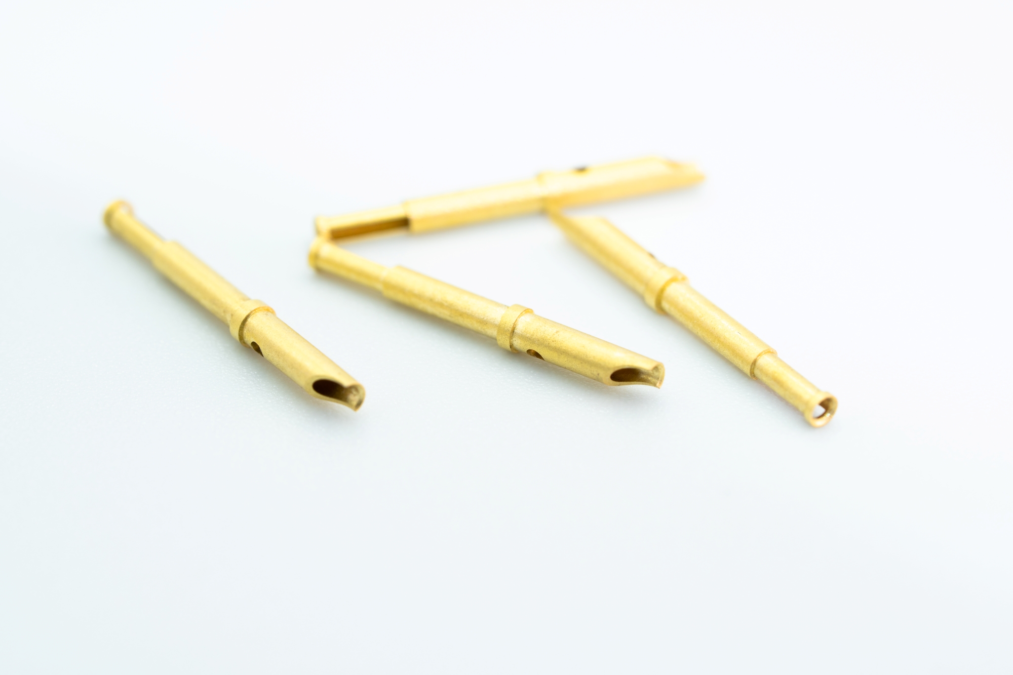 Male Connector Contact Pin machined with Swiss CNC & CAM technology by AVF Decolletage.