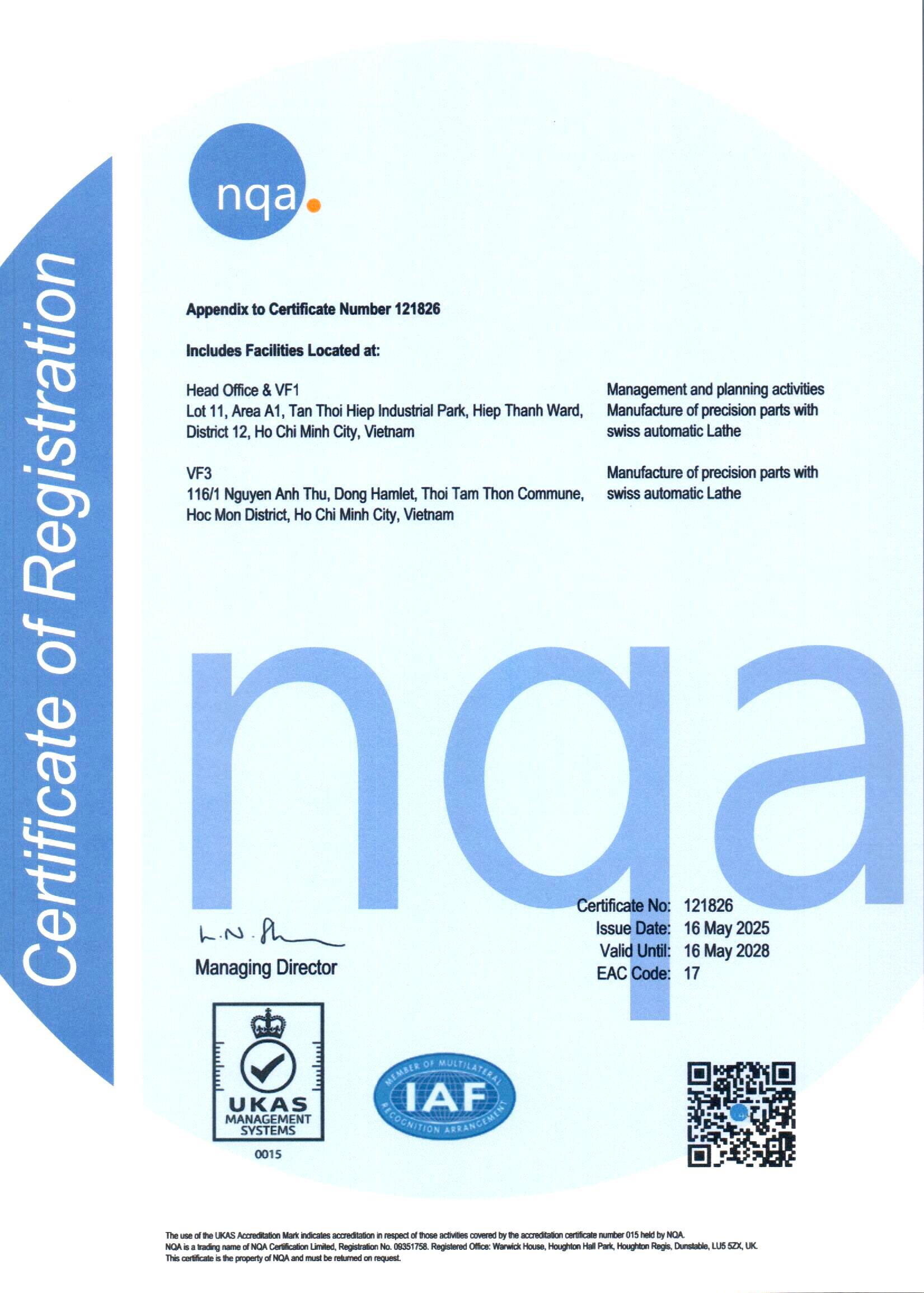 VF Decolletage quality control team uses manual calipers to ensure precise dimensional accuracy for machined components. Each part undergoes strict inspection to comply with ISO 9001:2015 standards, guaranteeing consistent quality for aerospace, automotive, medical, and connector industries.